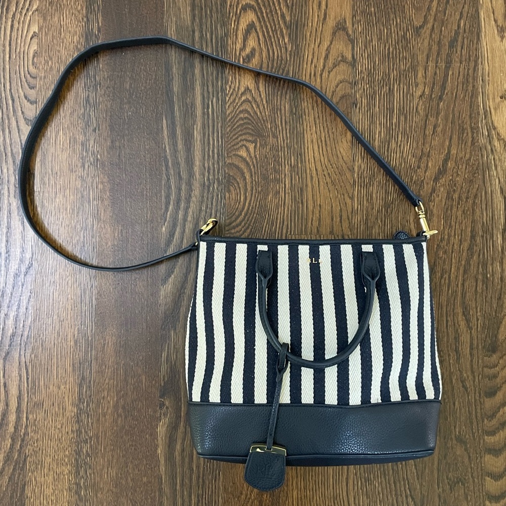Ralph Lauren Navy White Striped Women's Bag